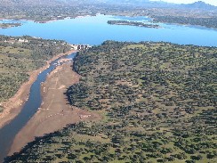 Embalse de Borbollón. (Vista aérea)