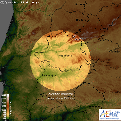 Radar AEMET. Cáceres. <Pulsar para ampliar>